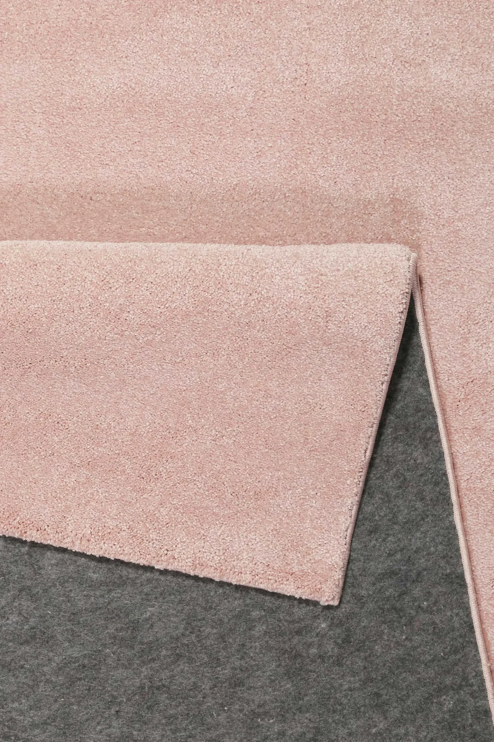 Esprit Teppich Rosa Kurzflor soft und weich "Campus"