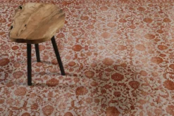 Esprit Teppich Rot Grau meliert Vintage "Florida"