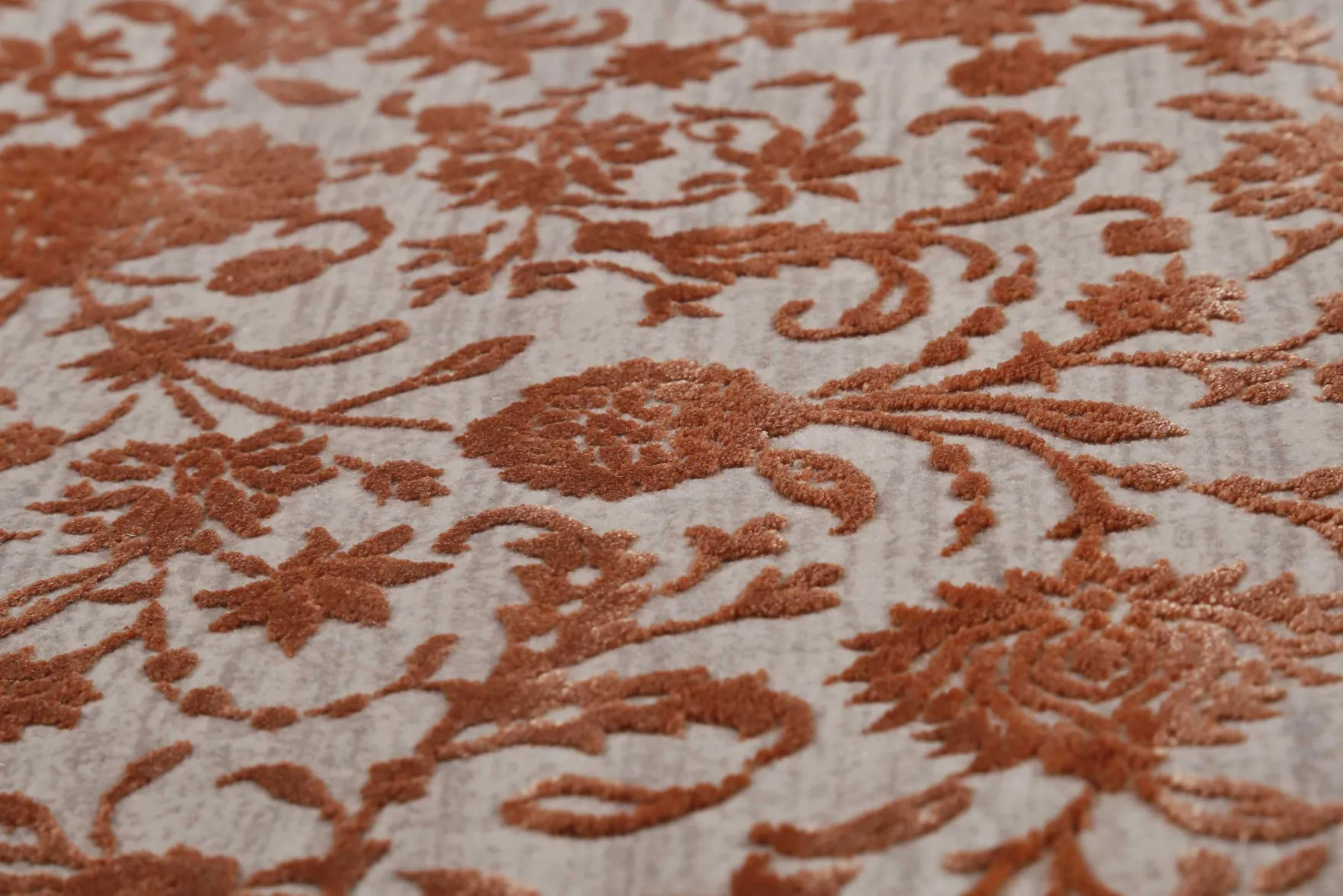 Esprit Teppich Rot Grau meliert Vintage "Florida"