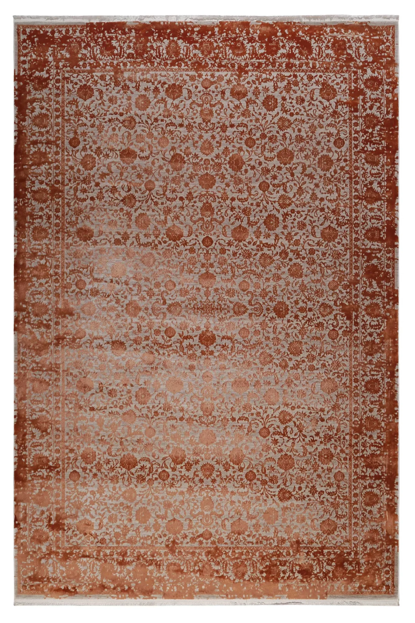 Esprit Teppich Rot Grau meliert Vintage "Florida"