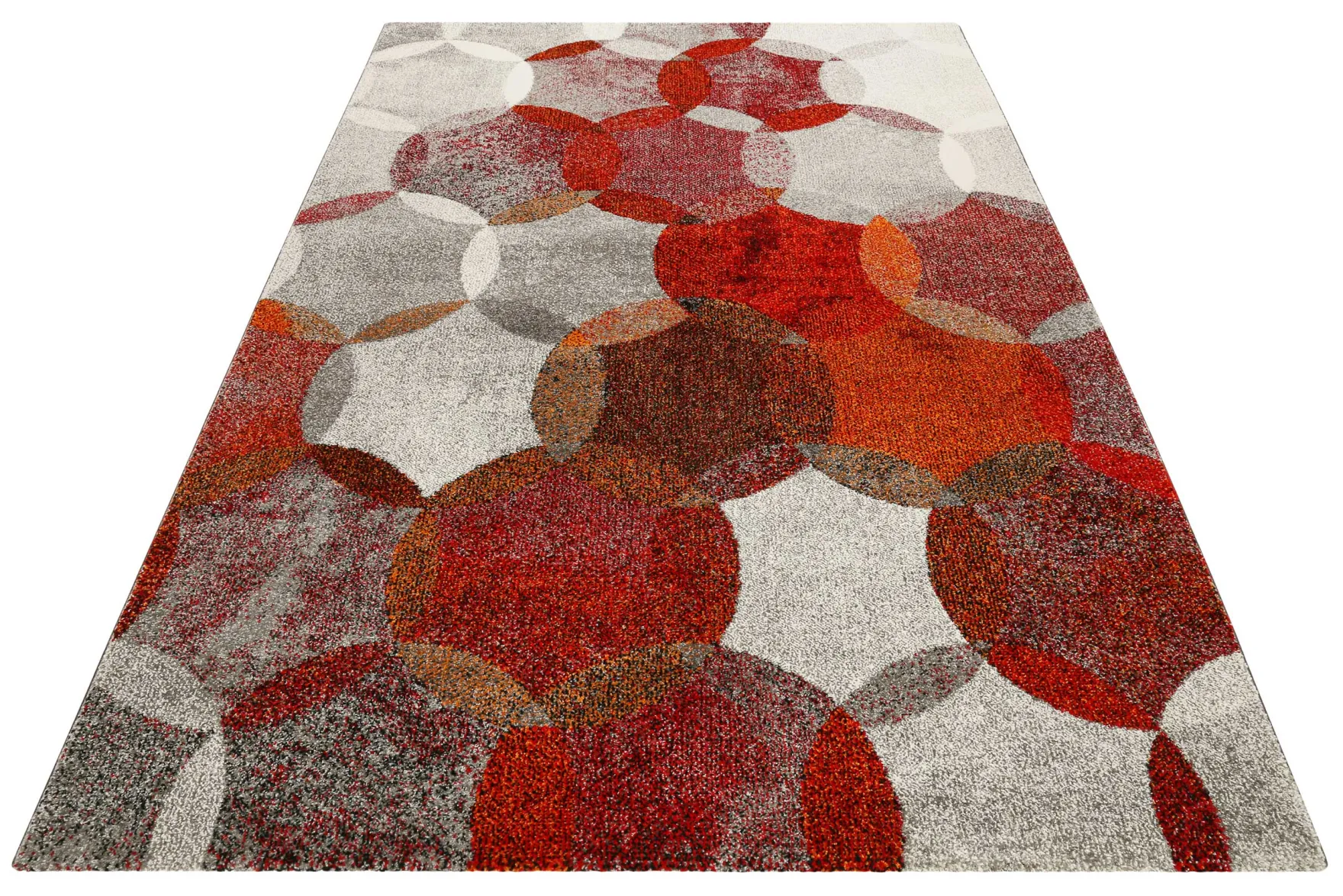 Esprit Teppich Rot Grau "Modernina"