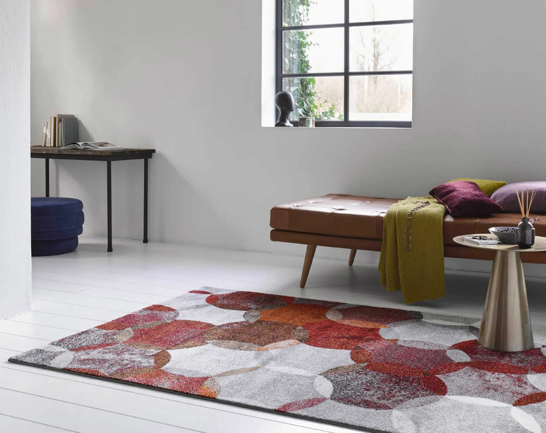 Esprit Teppich Rot Grau "Modernina"