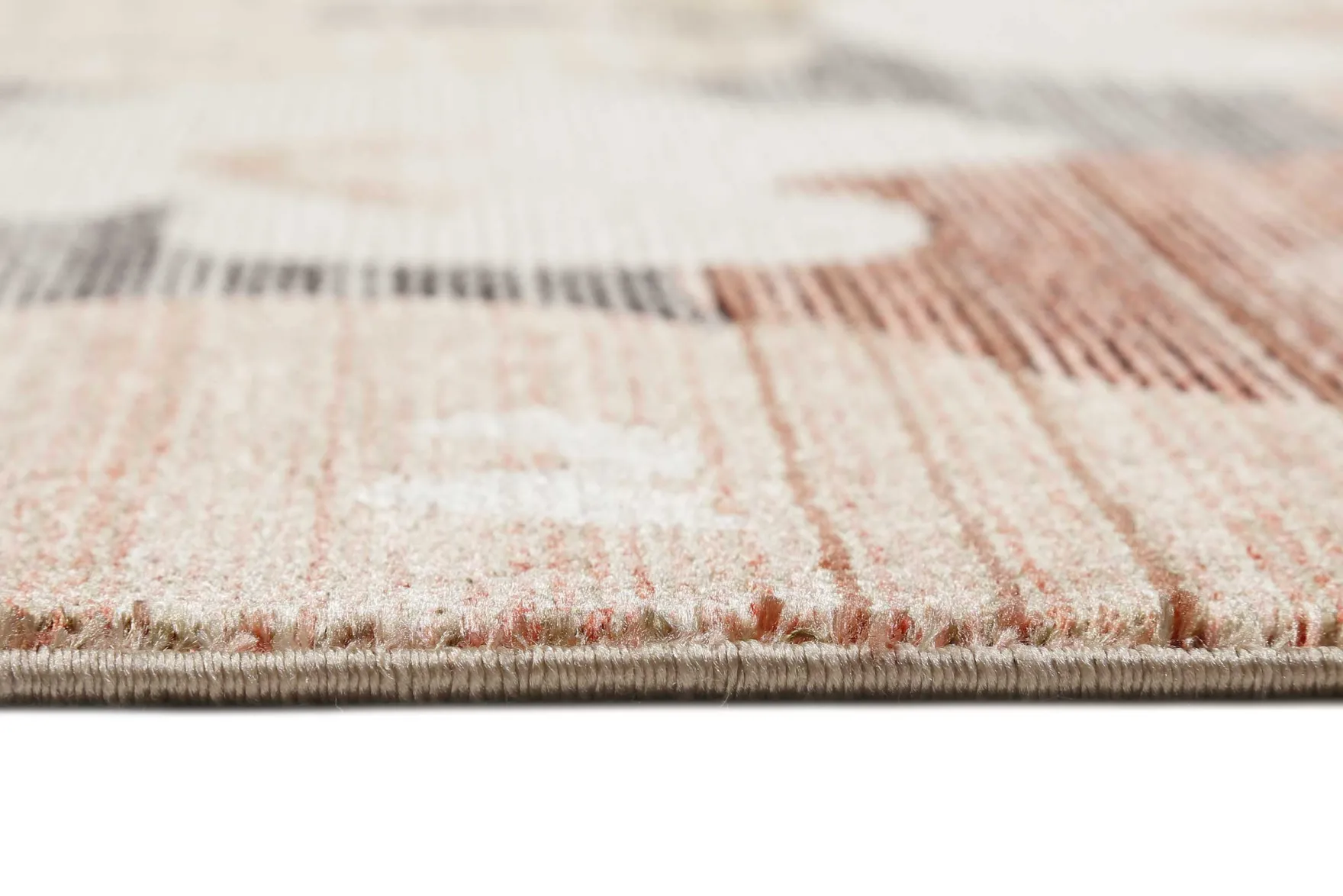 Esprit Teppich Rot Terracotta Sand Beige Grau "Agneta"
