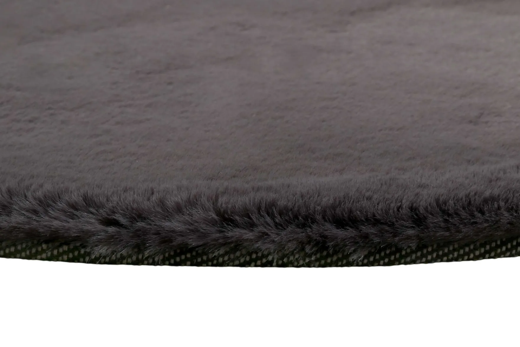 Esprit Teppich Rund Anthrazit und sehr flauschig Hochflor "Alice"
