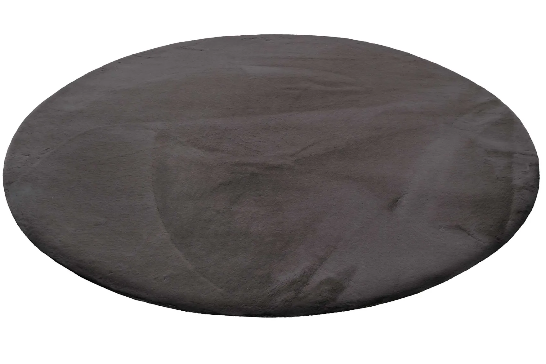 Esprit Teppich Rund Anthrazit und sehr flauschig Hochflor "Alice"