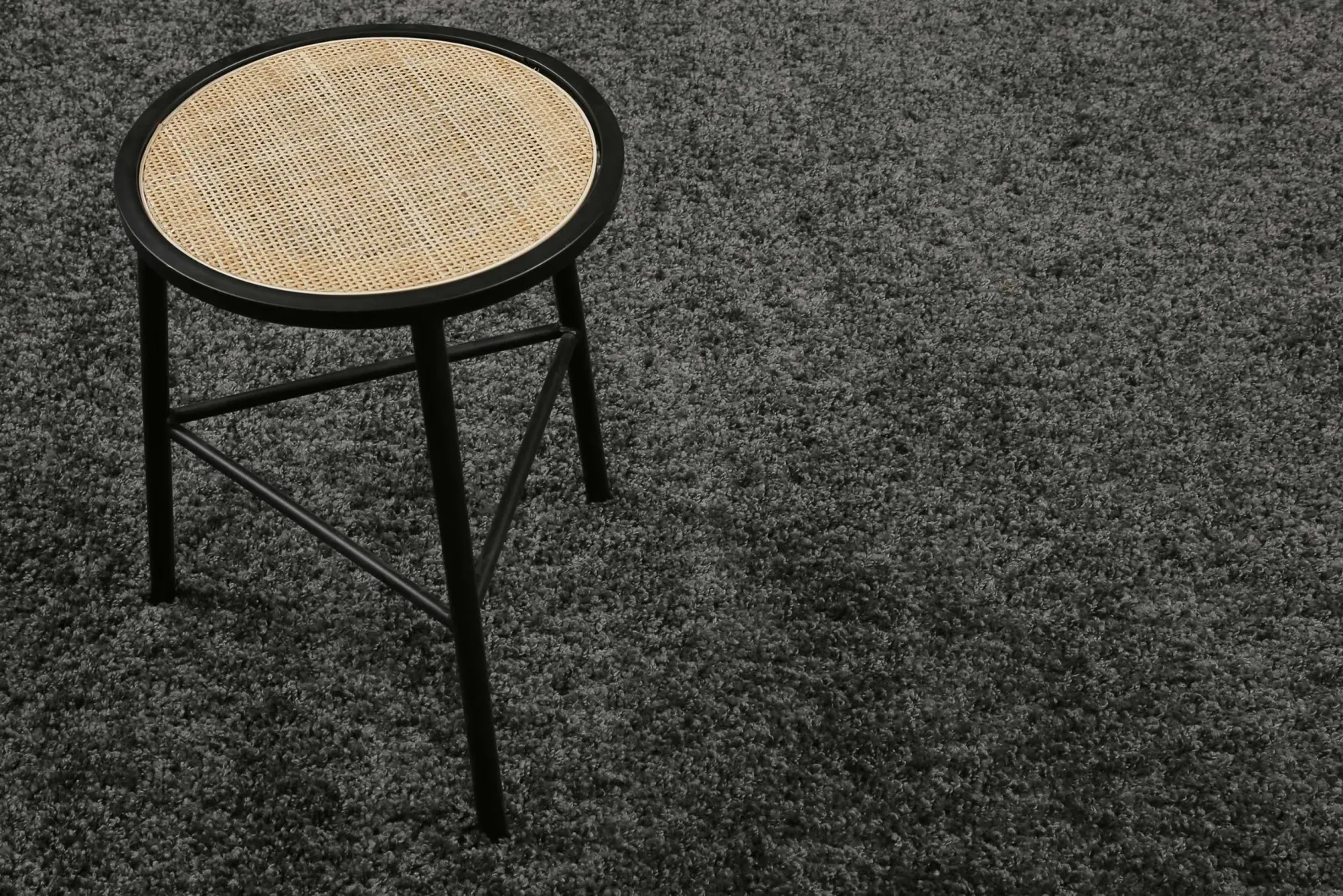 Esprit Teppich Rund Anthrazit Hochflor "#Whisper Shag"