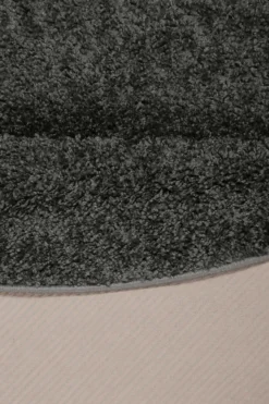 Esprit Teppich Rund Anthrazit Hochflor