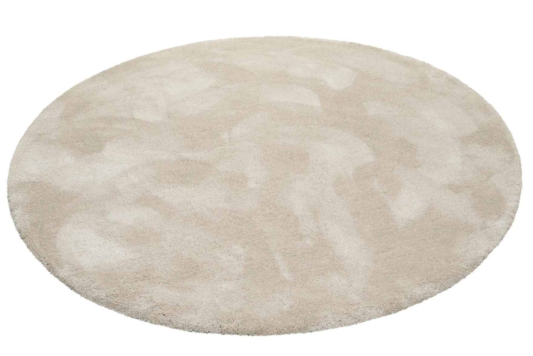 Esprit Teppich Rund Beige Hochflor "Relaxx"