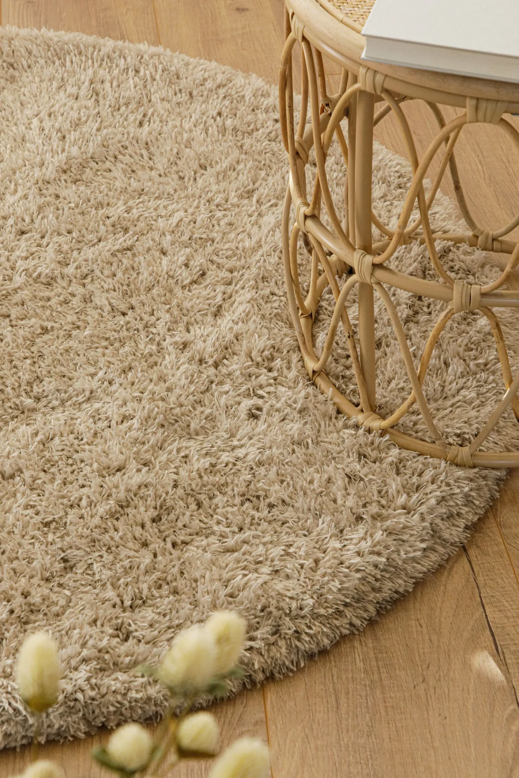 Esprit Teppich Rund Beige Sand weich soft & nachhaltig "Yogi"