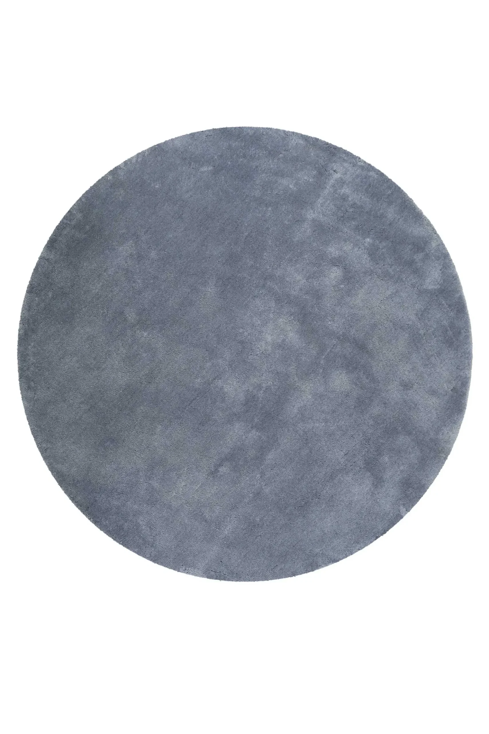 Esprit Teppich Rund Blau Grau Hochflor "Relaxx"