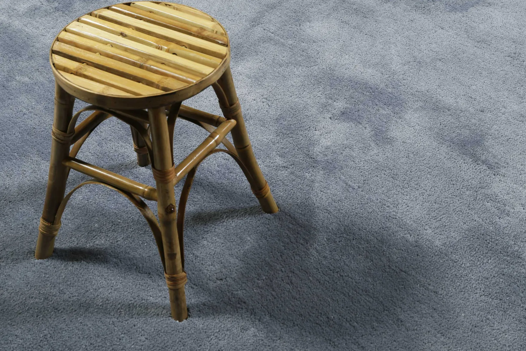 Esprit Teppich Rund Blau Grau Hochflor "Relaxx"