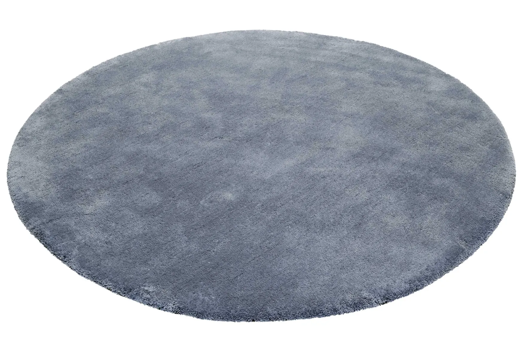 Esprit Teppich Rund Blau Grau Hochflor "Relaxx"