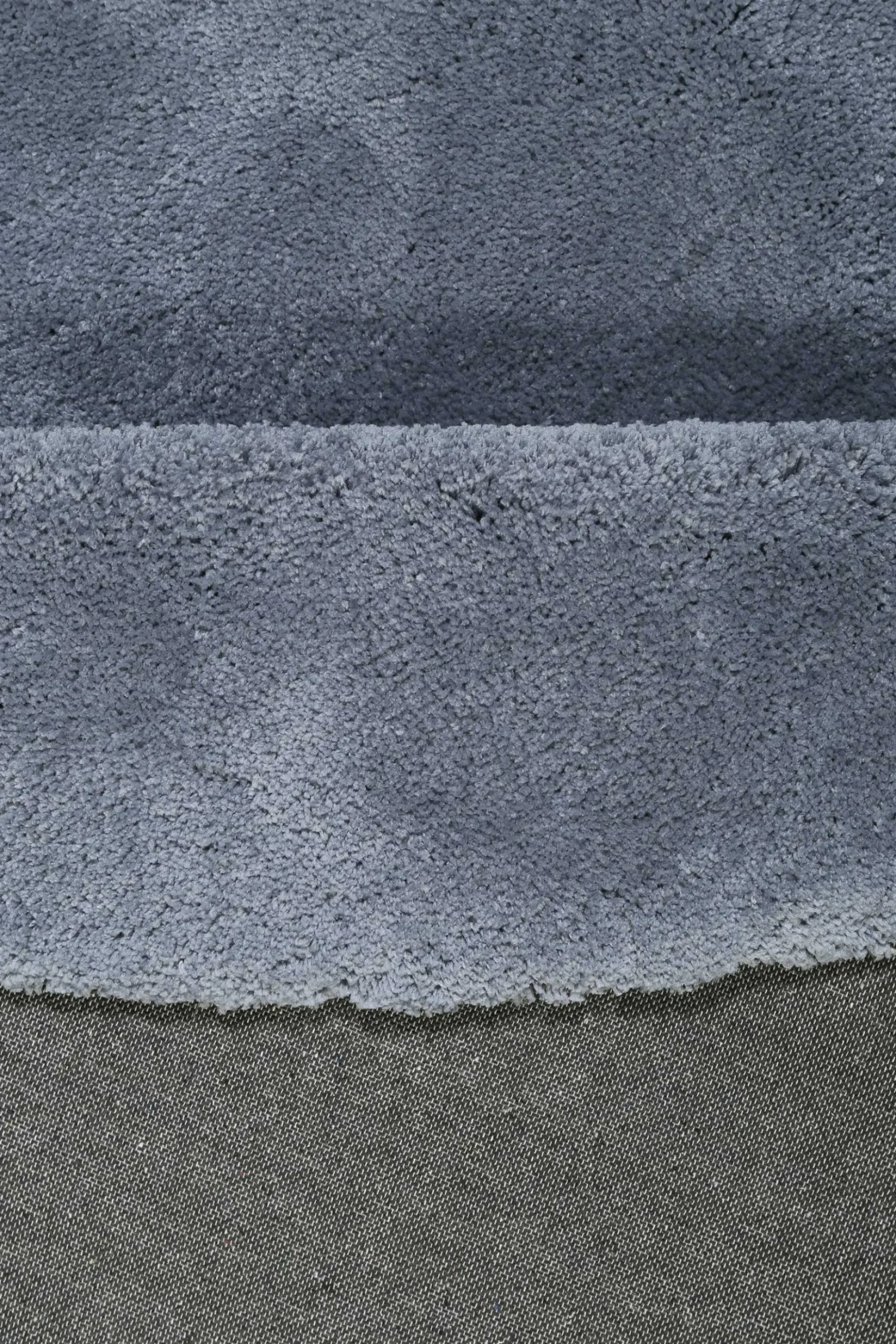 Esprit Teppich Rund Blau Grau Hochflor "Relaxx"