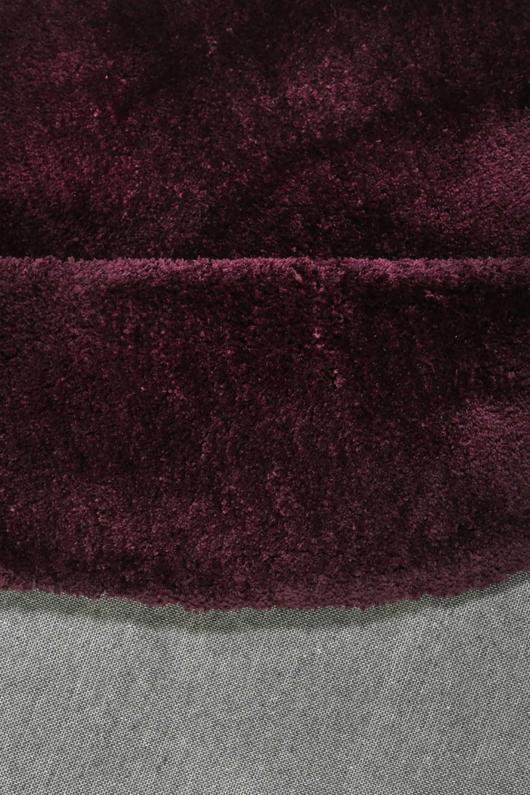 Esprit Teppich Rund Bordeaux Rot Hochflor "Relaxx"