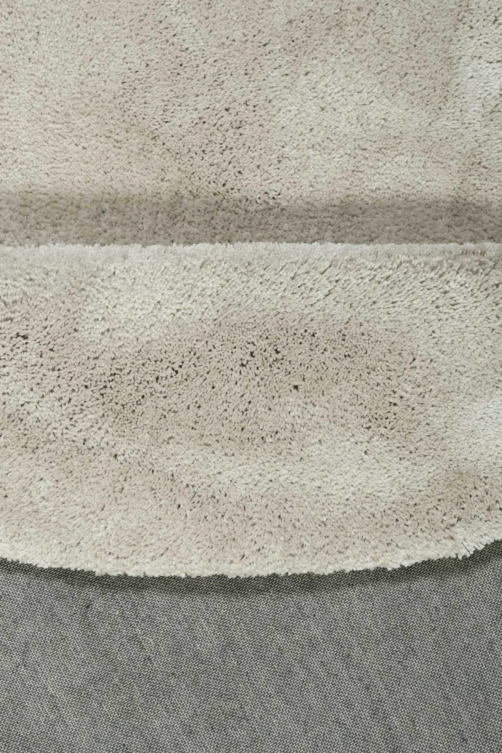 Esprit Teppich Rund Creme Beige Hochflor "Relaxx"