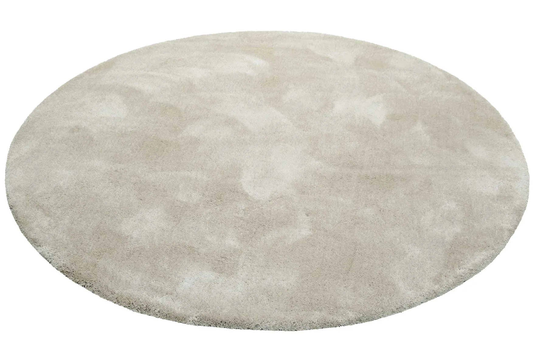 Esprit Teppich Rund Creme Beige Hochflor "Relaxx"