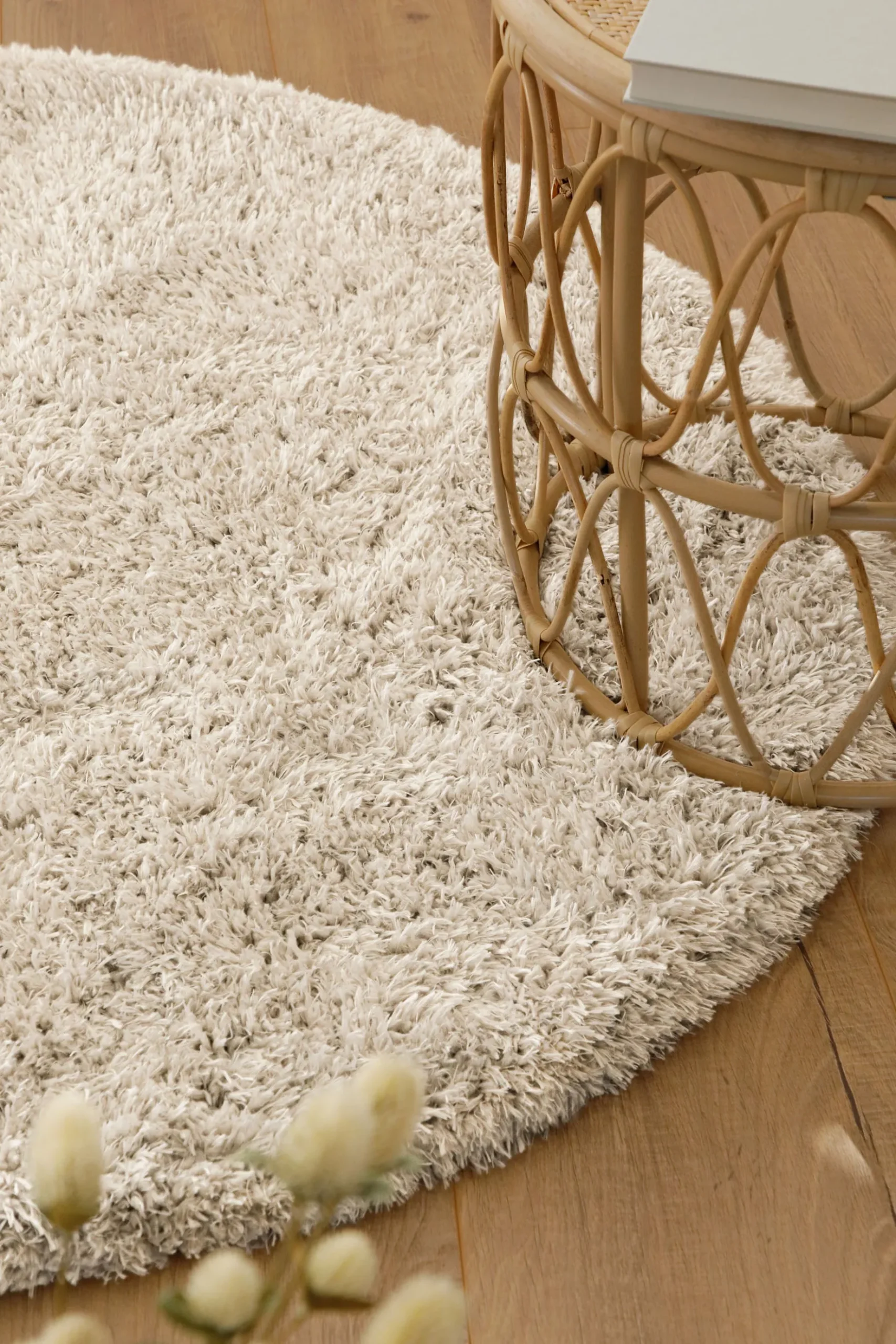 Esprit Teppich Rund Creme Beige weich soft & nachhaltig "Yogi"