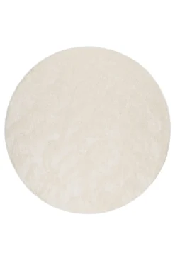 Esprit Teppich Rund Creme Weiß Hochflor
