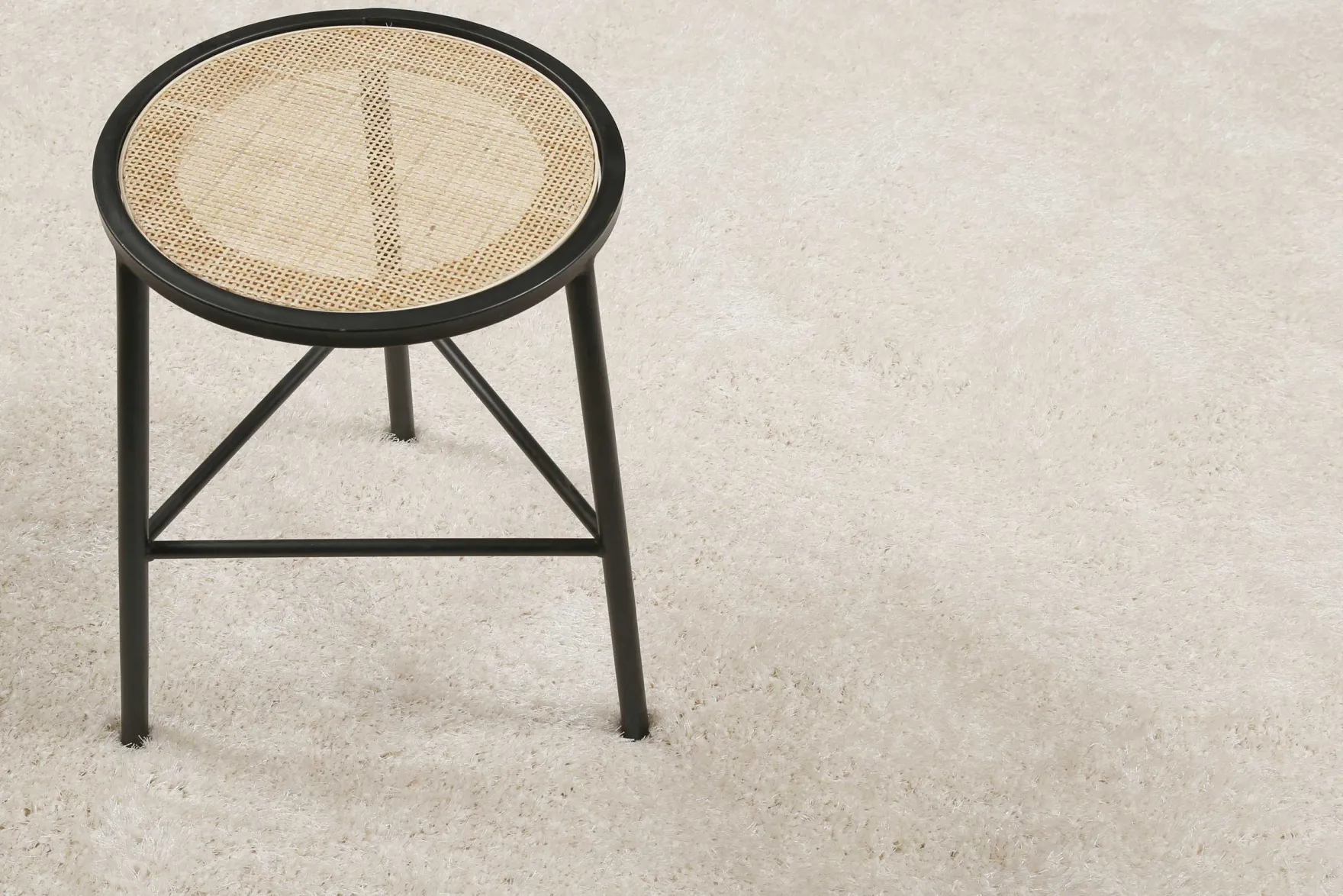 Esprit Teppich Rund Creme Weiß Hochflor "#Swagger Shag"