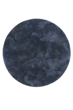Esprit Teppich Rund Dunkelblau Hochflor "Relaxx"