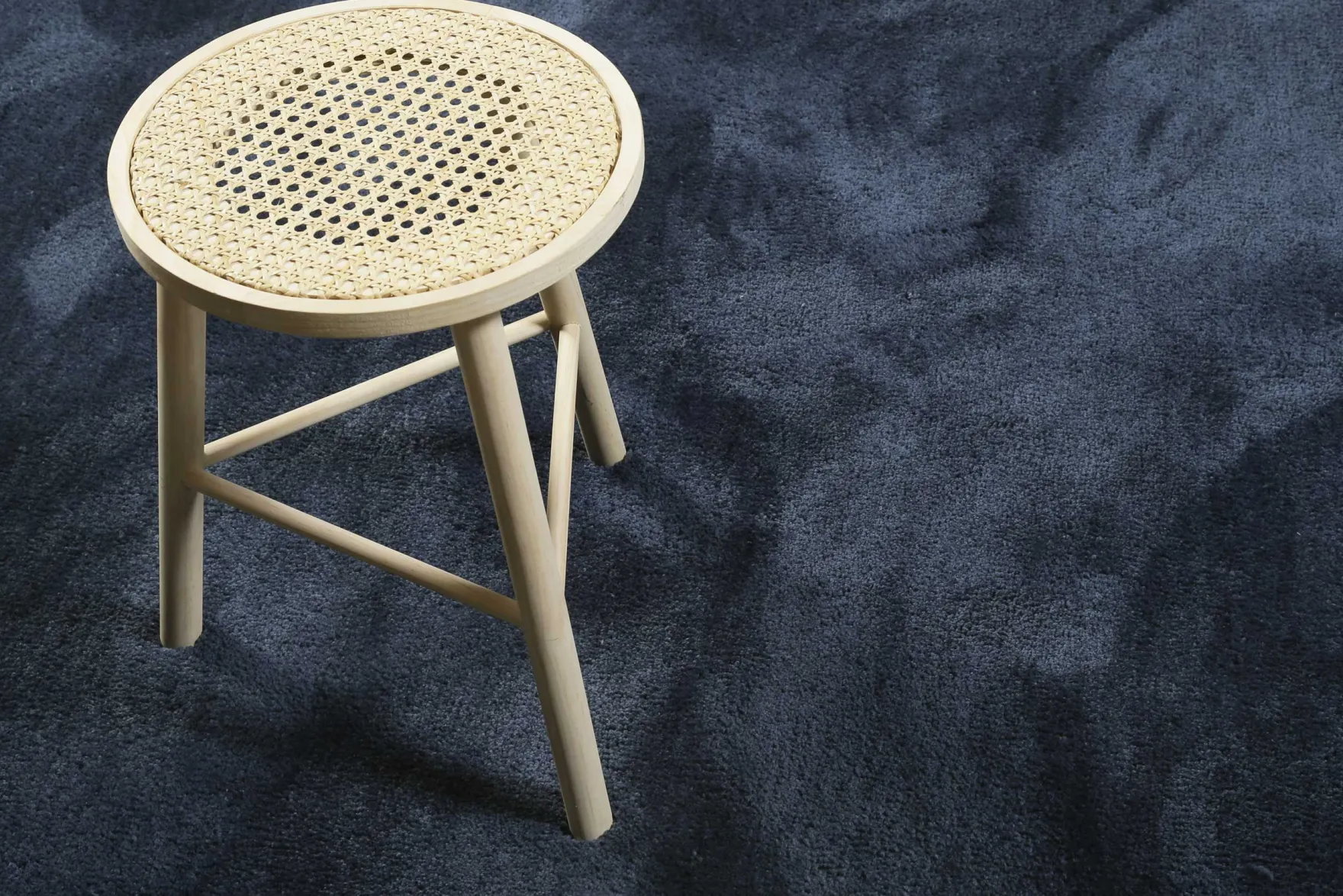 Esprit Teppich Rund Dunkelblau Hochflor "Relaxx"