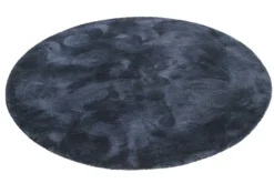 Esprit Teppich Rund Dunkelblau Hochflor