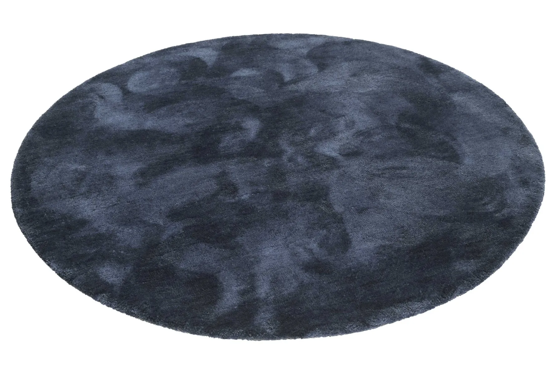 Esprit Teppich Rund Dunkelblau Hochflor "Relaxx"