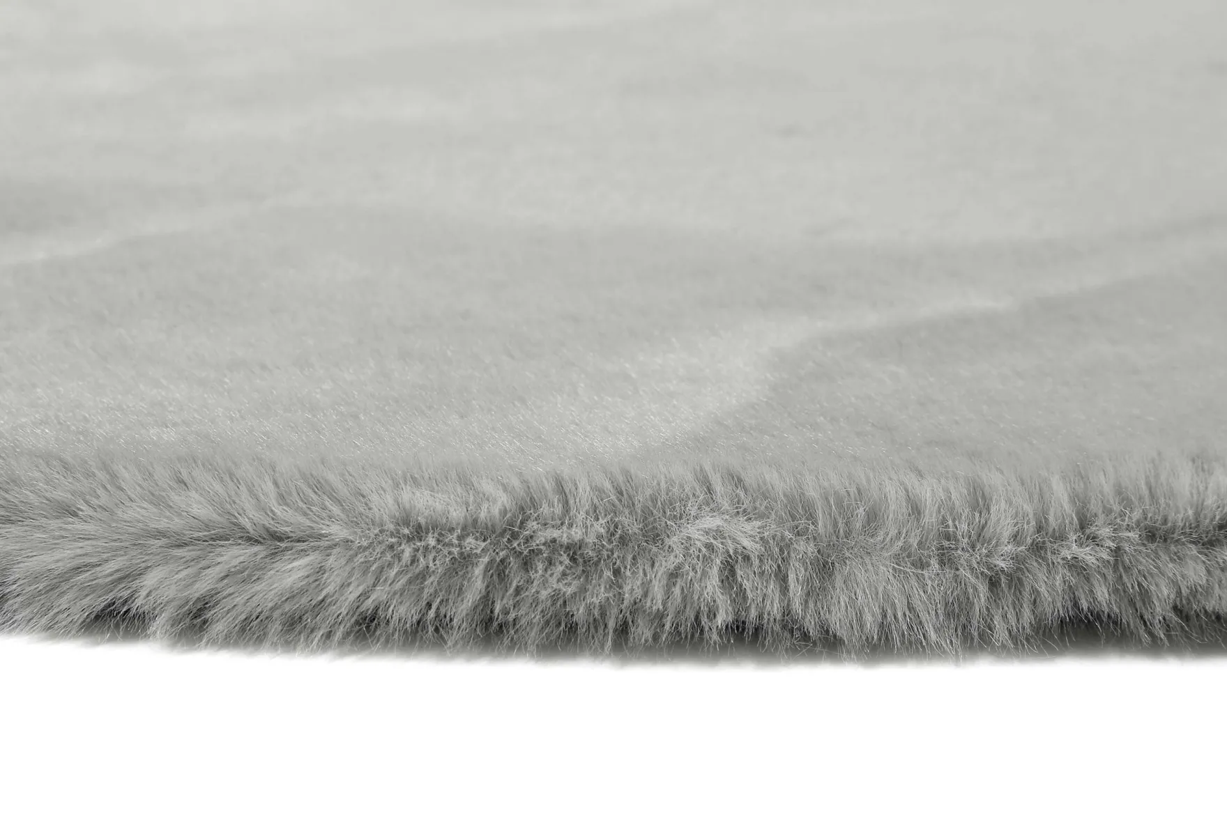 Esprit Teppich Rund Grau und sehr flauschig Hochflor "Alice"