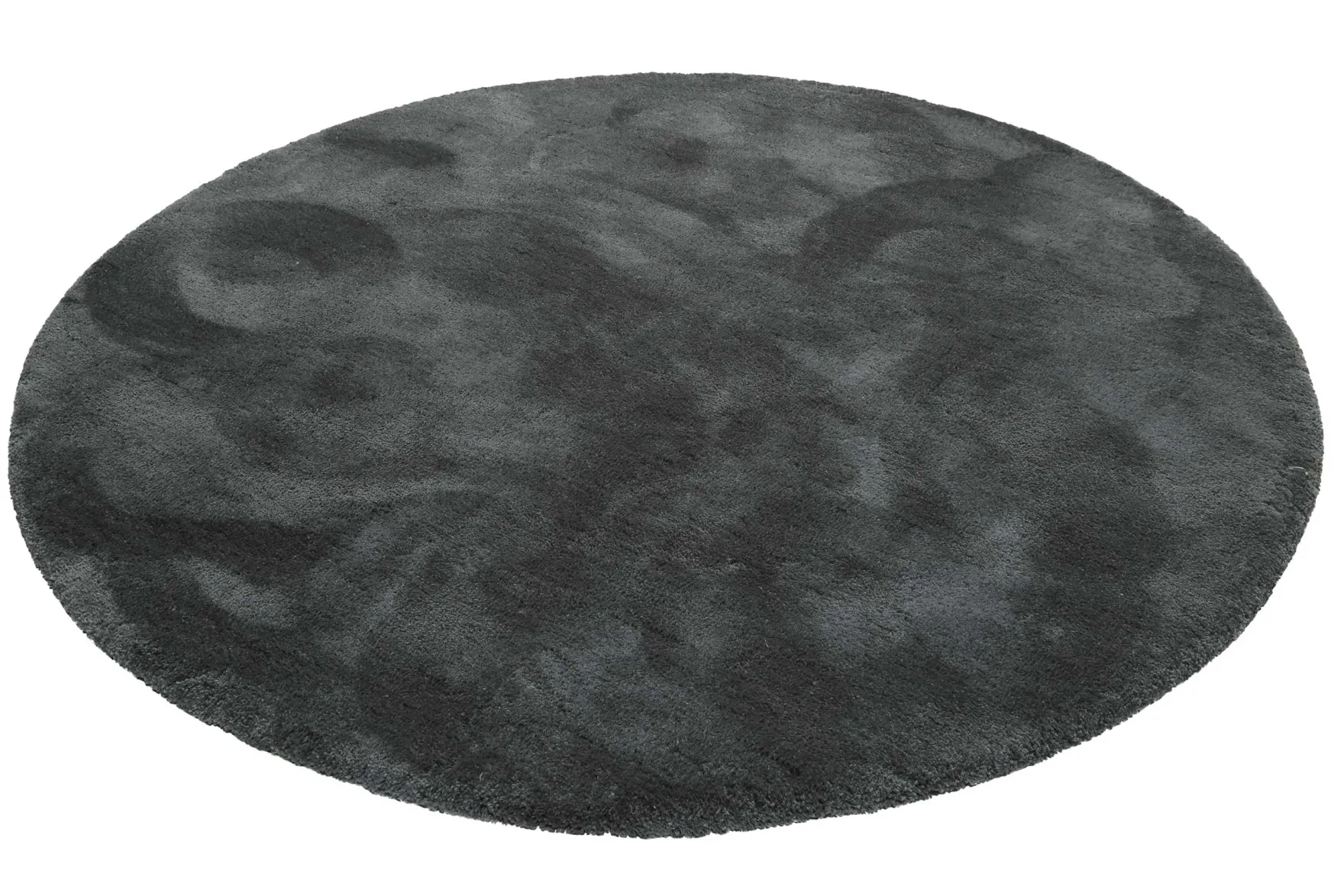 Esprit Teppich Rund Grün Anthrazit Hochflor "Relaxx"