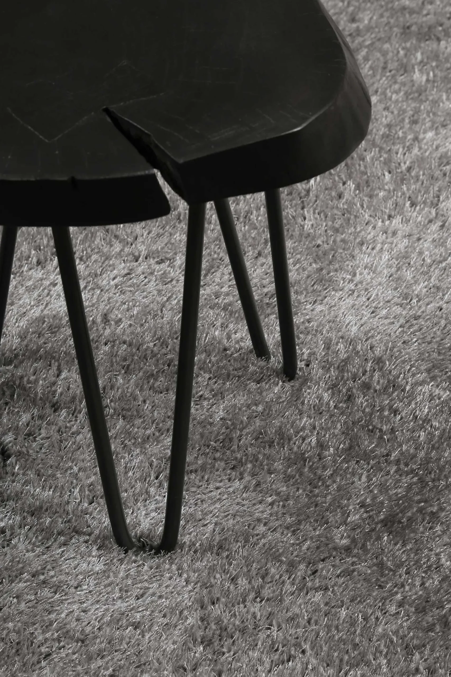 Esprit Teppich Rund Hellgrau Hochflor "#Swagger Shag"