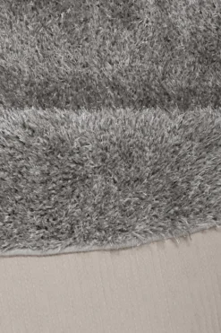 Esprit Teppich Rund Hellgrau Hochflor