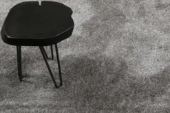 Esprit Teppich Rund Hellgrau Hochflor