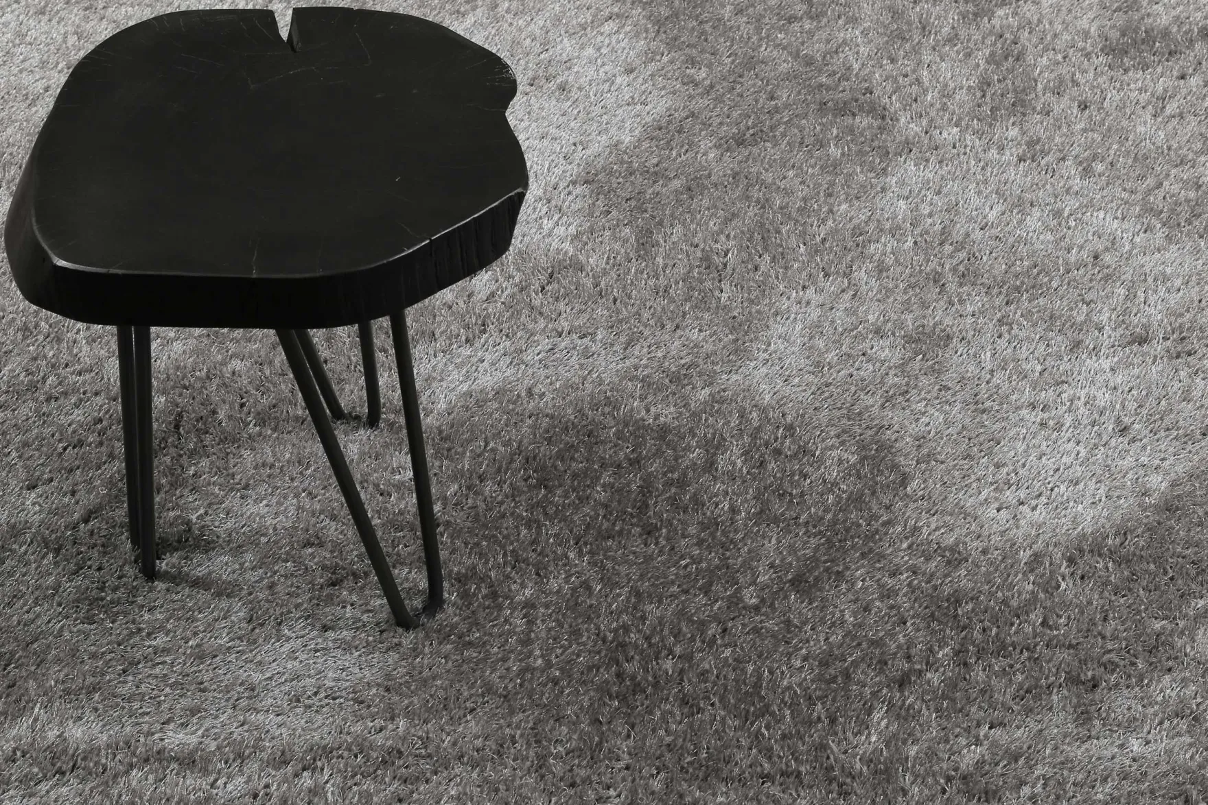 Esprit Teppich Rund Hellgrau Hochflor "#Swagger Shag"