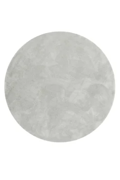 Esprit Teppich Rund Hellgrau Hochflor