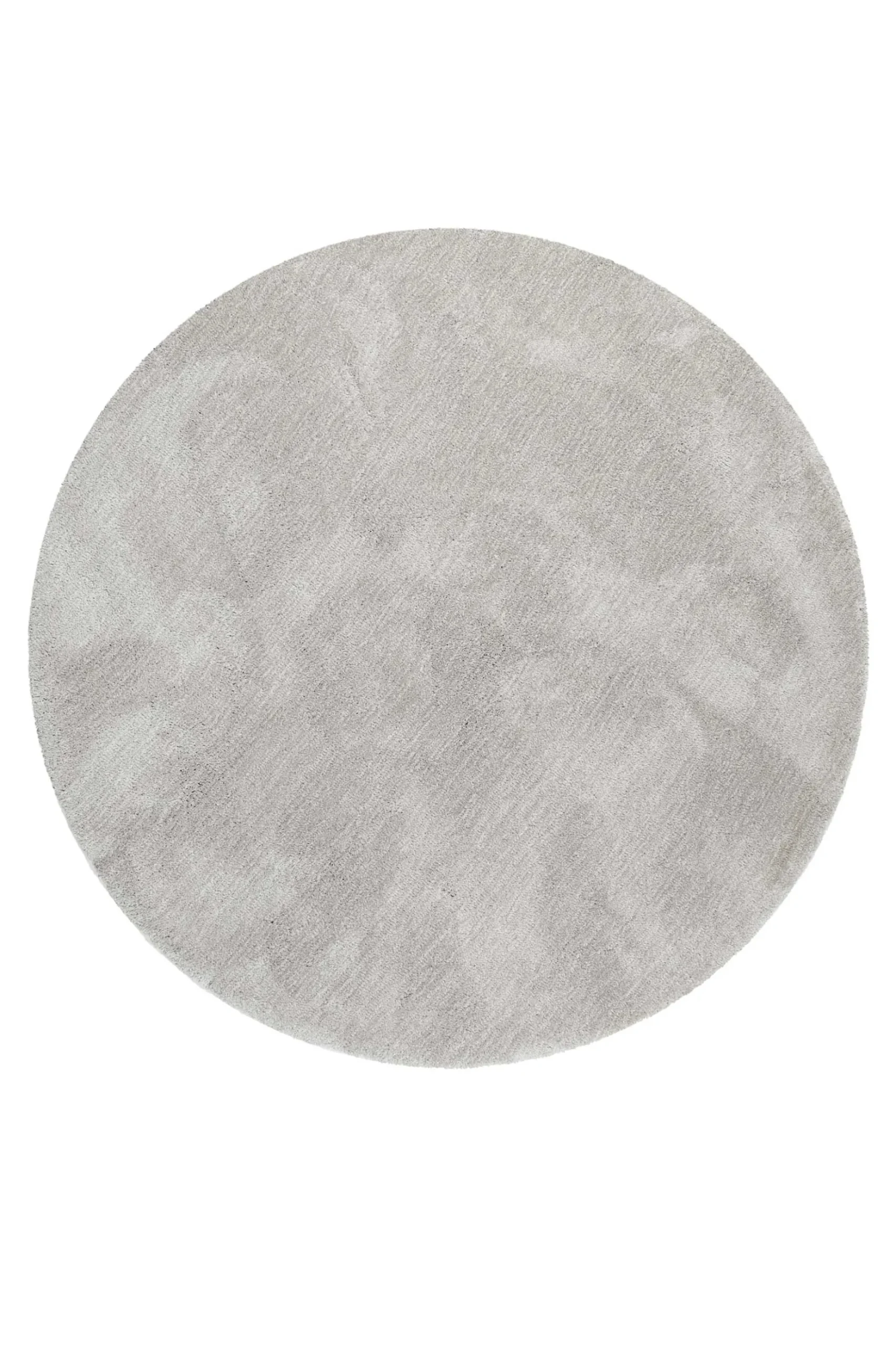 Esprit Teppich Rund Hellgrau Creme meliert Hochflor "Relaxx"