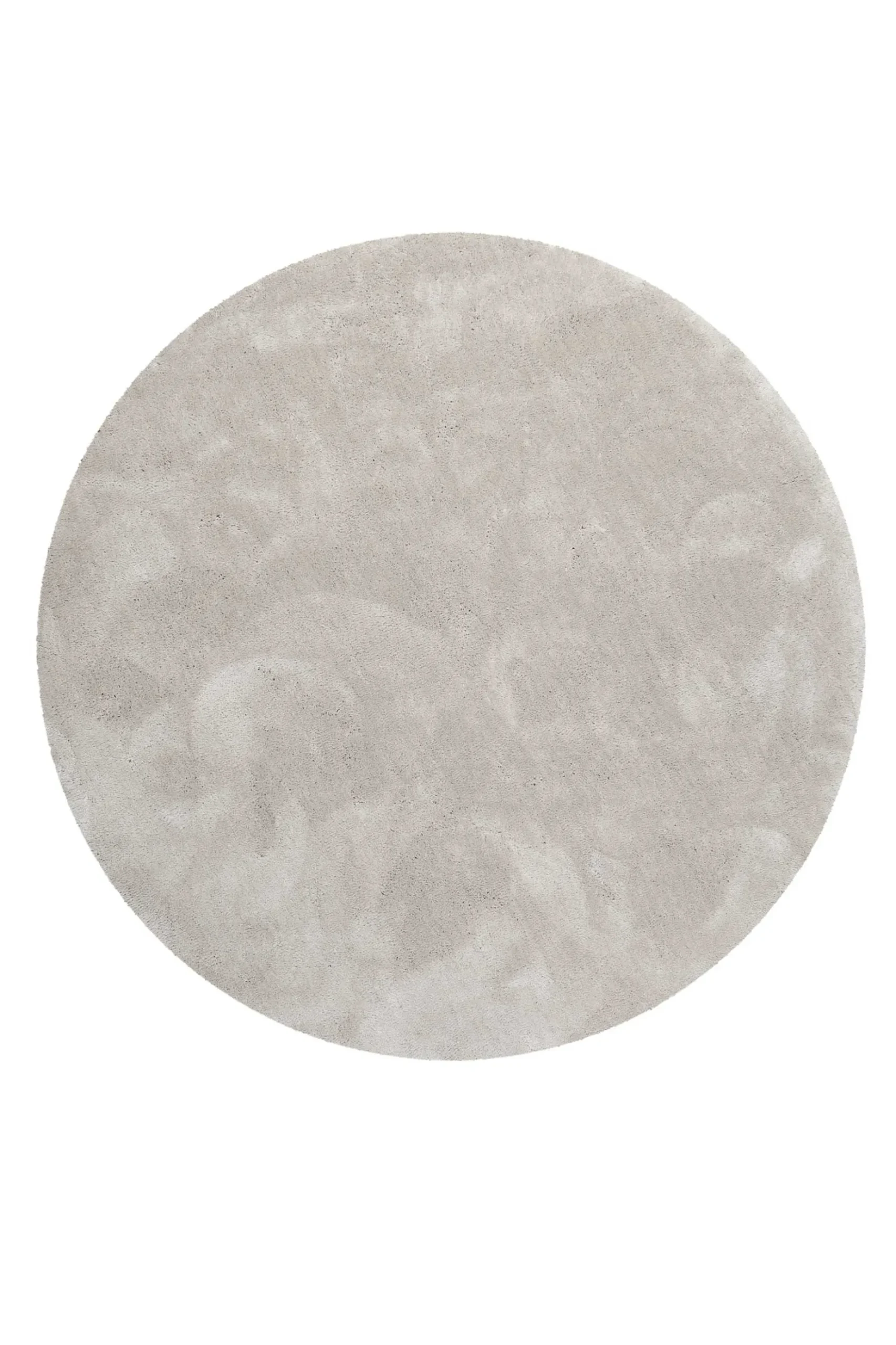 Esprit Teppich Rund Hellgrau Creme Hochflor "Relaxx"