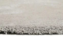 Esprit Teppich Rund Hellgrau Creme Hochflor