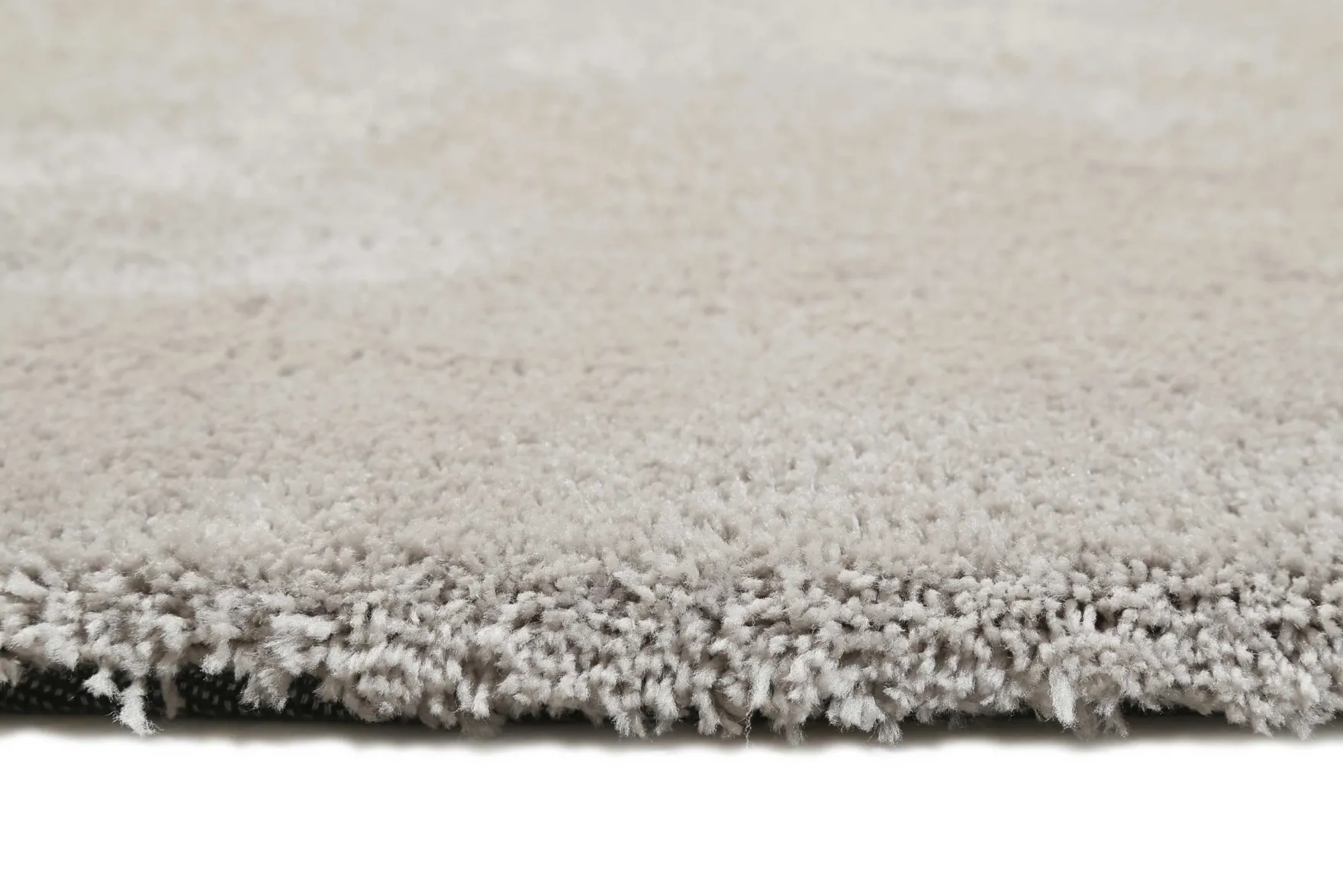 Esprit Teppich Rund Hellgrau Creme Hochflor "Relaxx"
