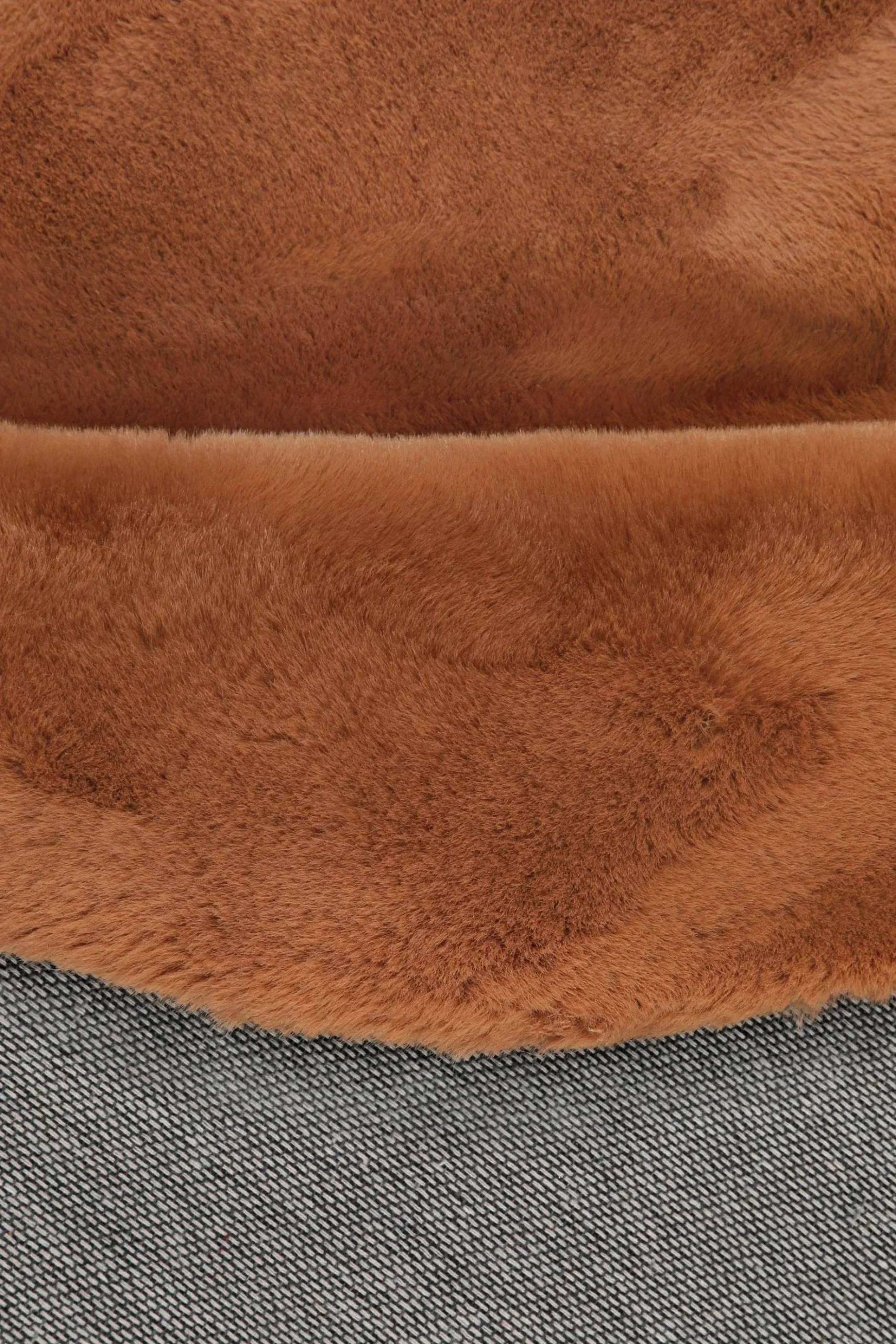 Esprit Teppich Rund Kupfer Rot und sehr flauschig Hochflor "Alice"