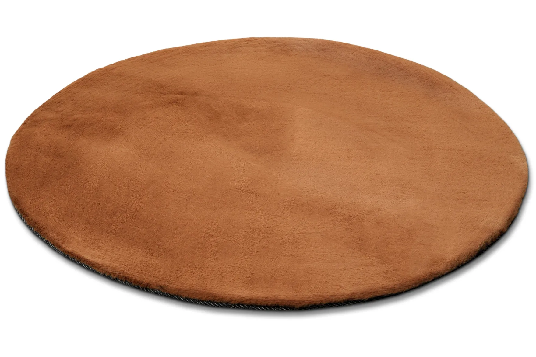 Esprit Teppich Rund Kupfer Rot und sehr flauschig Hochflor "Alice"