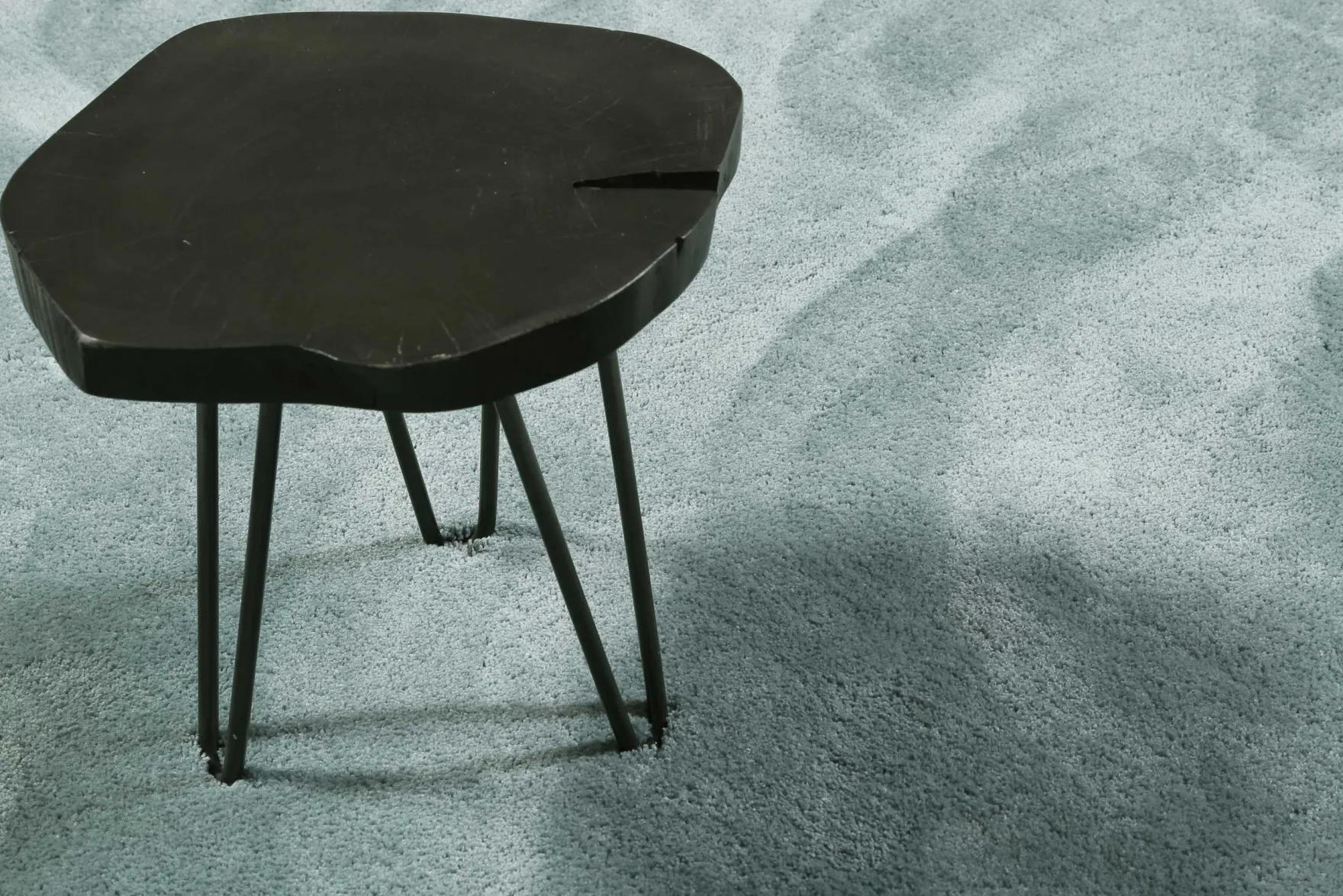 Esprit Teppich Rund Mintgrün Hochflor "Relaxx"