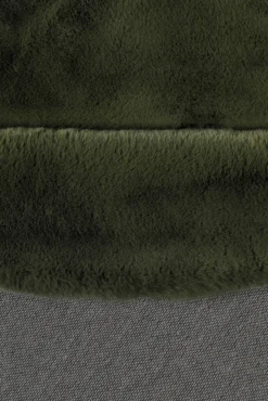 Esprit Teppich Rund Oliv Grün und sehr flauschig Hochflor