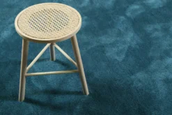 Esprit Teppich Rund Petrol Hochflor