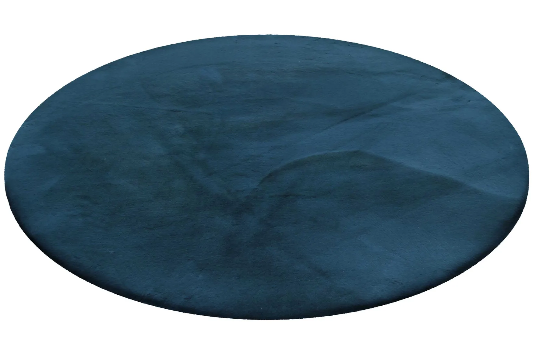 Esprit Teppich Rund Petrol und sehr flauschig Hochflor "Alice"
