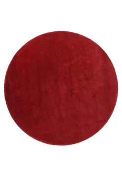Esprit Teppich Rund Rot Hochflor "Relaxx"