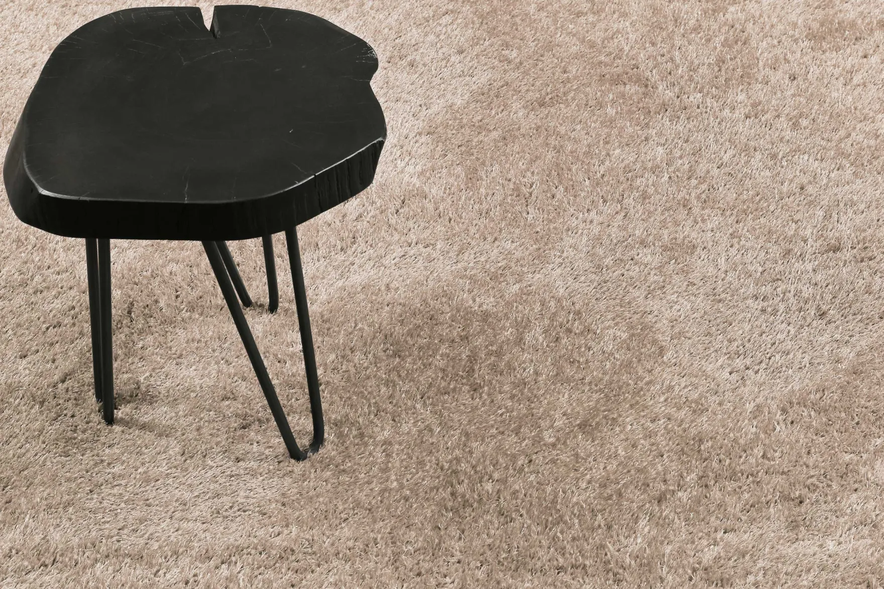 Esprit Teppich Rund Sand Hochflor "#Swagger Shag"