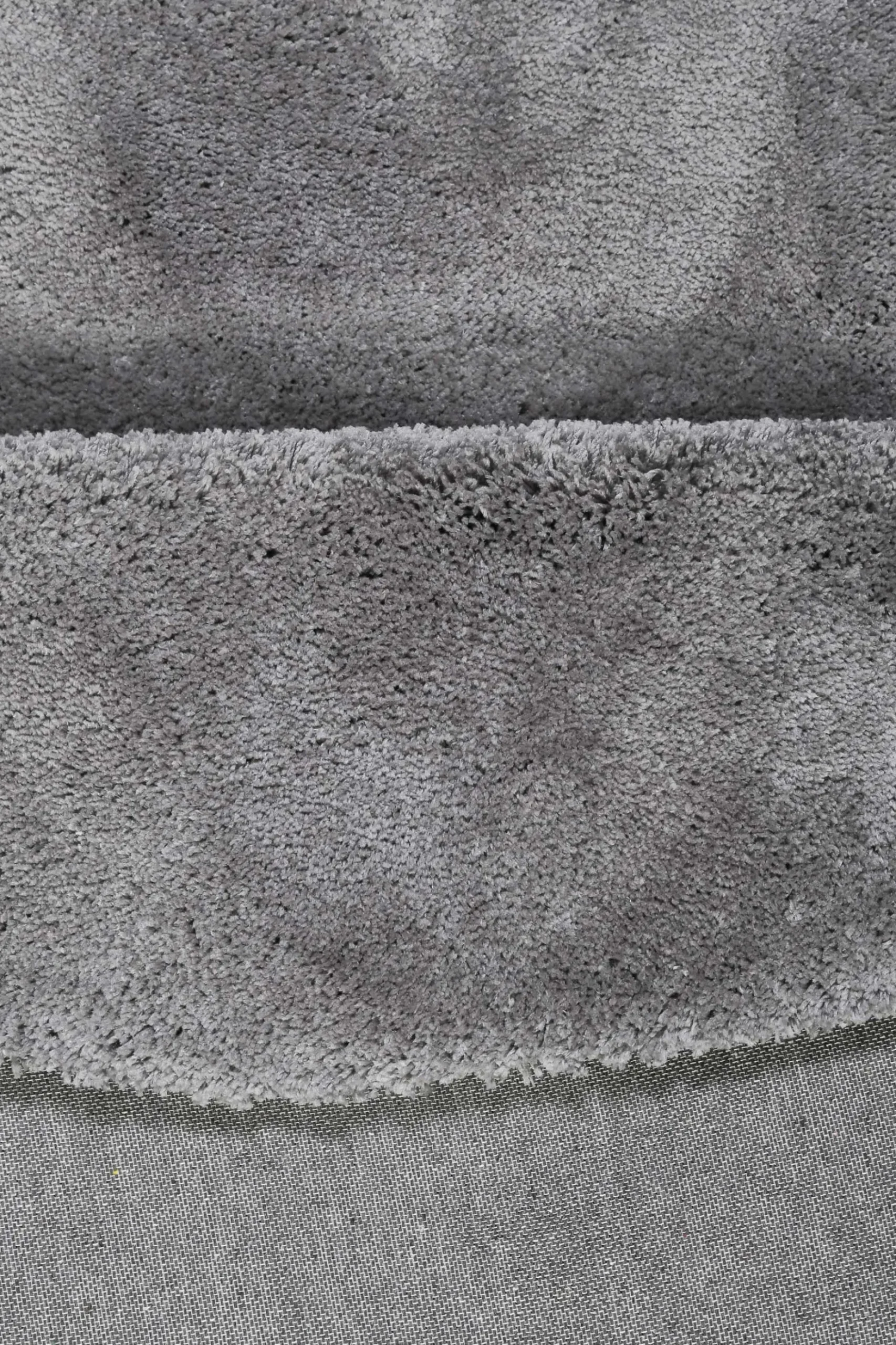 Esprit Teppich Rund Taupe Grau Hochflor "Relaxx"