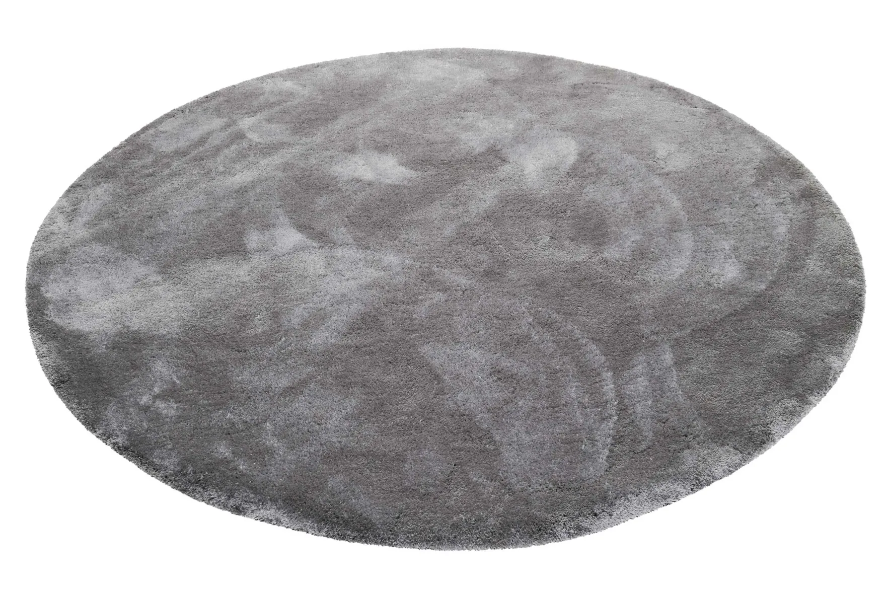 Esprit Teppich Rund Taupe Grau Hochflor "Relaxx"