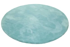 Esprit Teppich Rund Türkis Hochflor