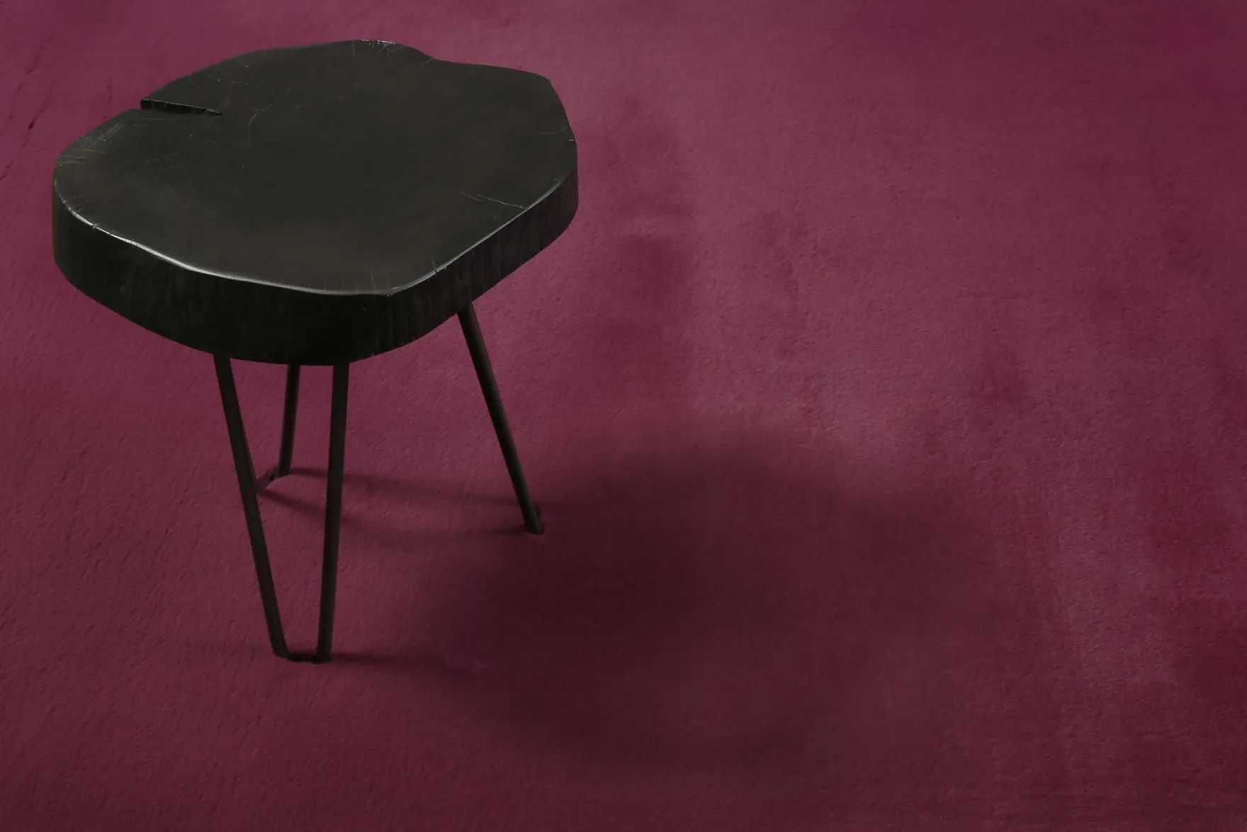 Esprit Teppich Rund Violett und sehr flauschig Hochflor "Alice"